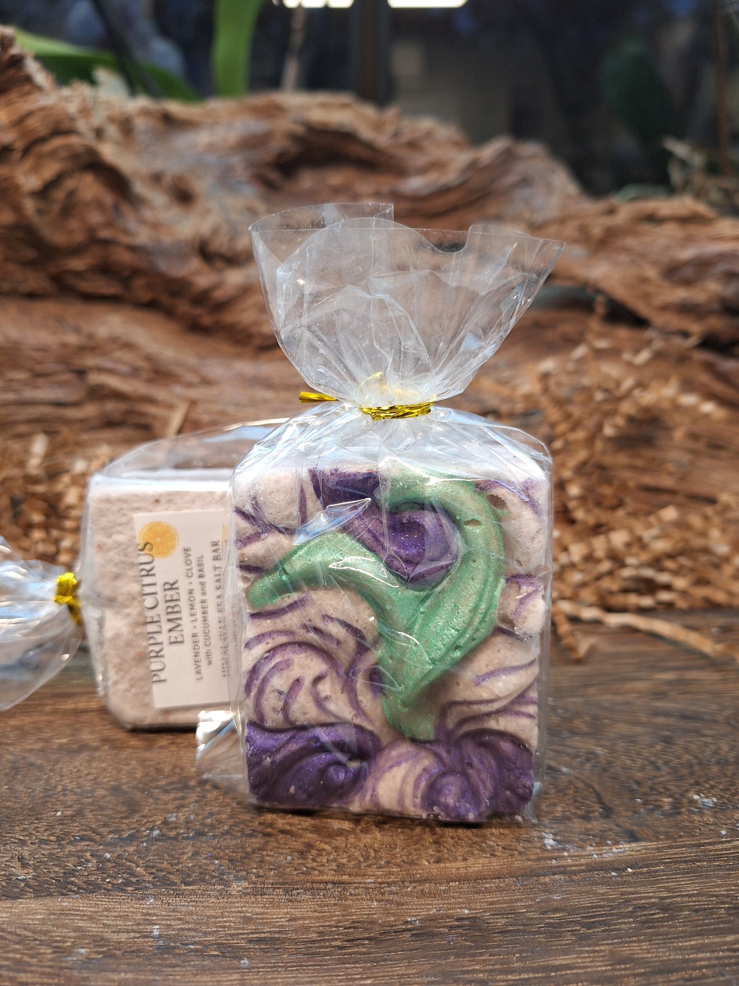 Purple Citrus Ember - Pink SALT SCRUB BAR