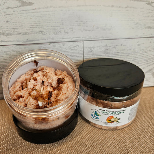 Vanilla and Amber - Pink Salt Scrub