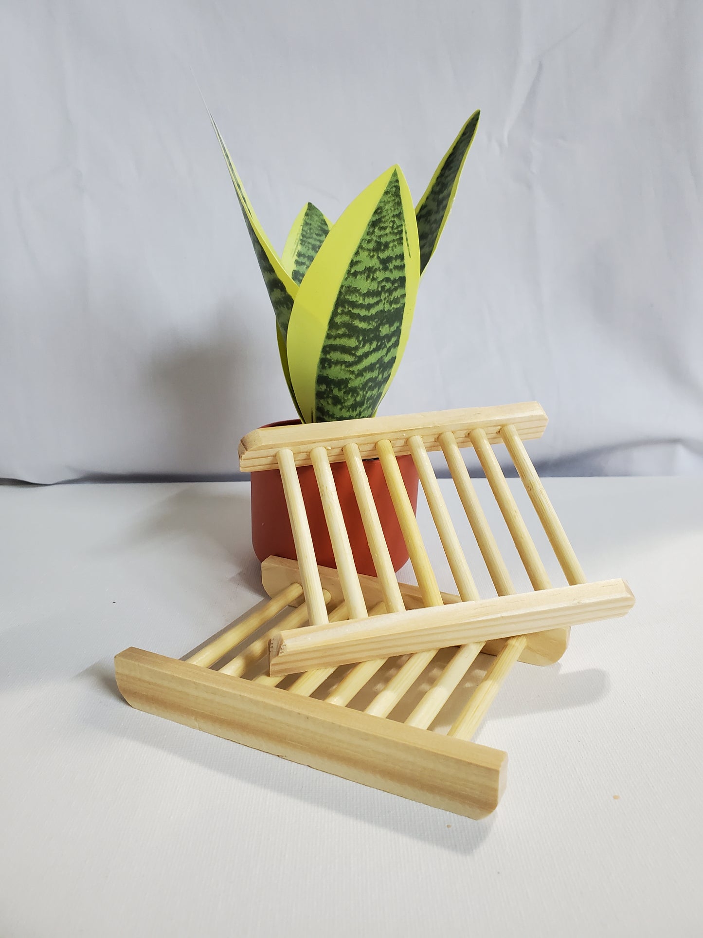 Tan - Bamboo Soap Drying Rack