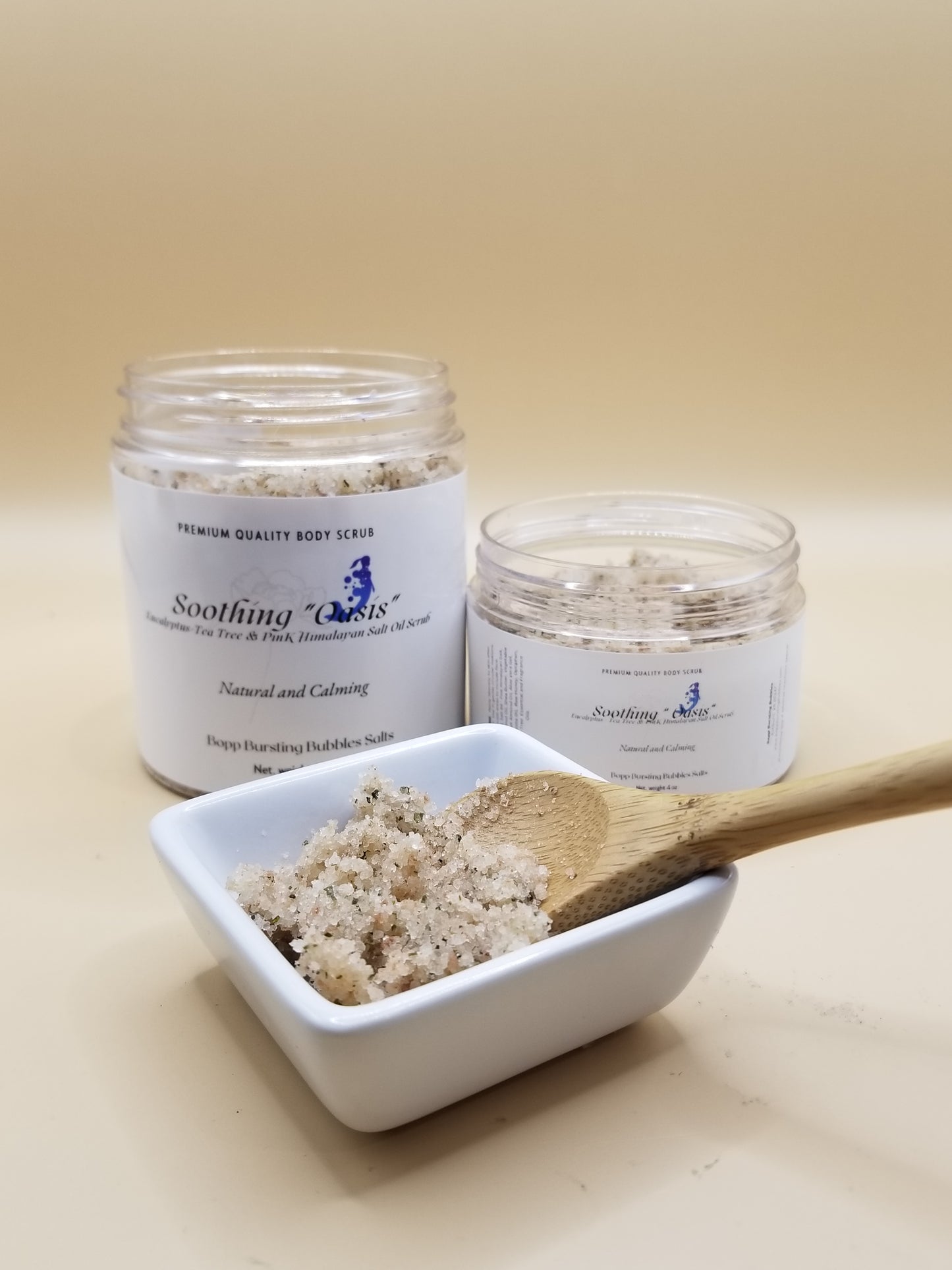 Soothing Oasis (Green Tea and Eucalyptus) - Pink Salt Scrub