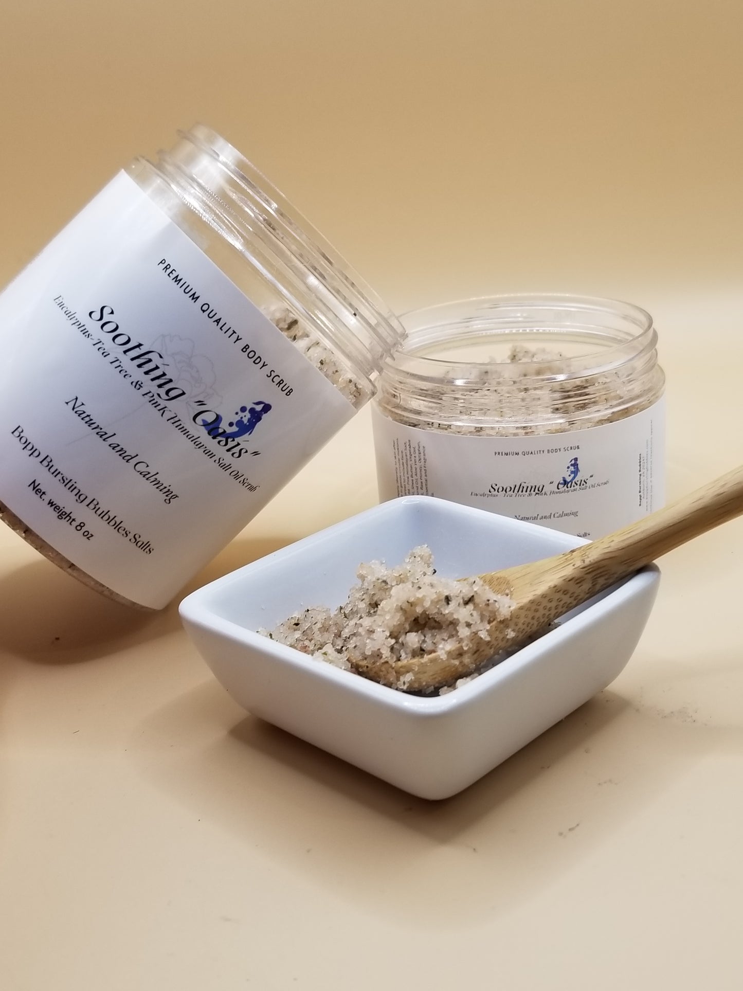 Soothing Oasis (Green Tea and Eucalyptus) - Pink Salt Scrub