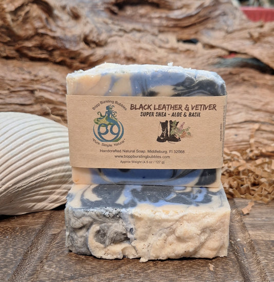 Black Leather and Vetiver - in BASIL