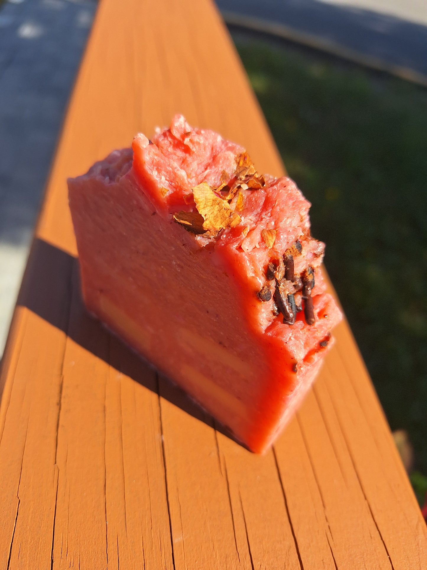 CHOCO BERRY BUZZ with Aloe & Basil (Large Soap)